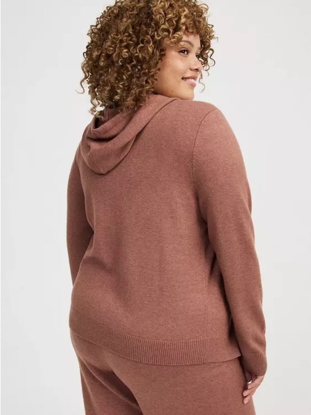 TORRID Zip Up Lounge Crop Hoodie - Picture 2 of 7